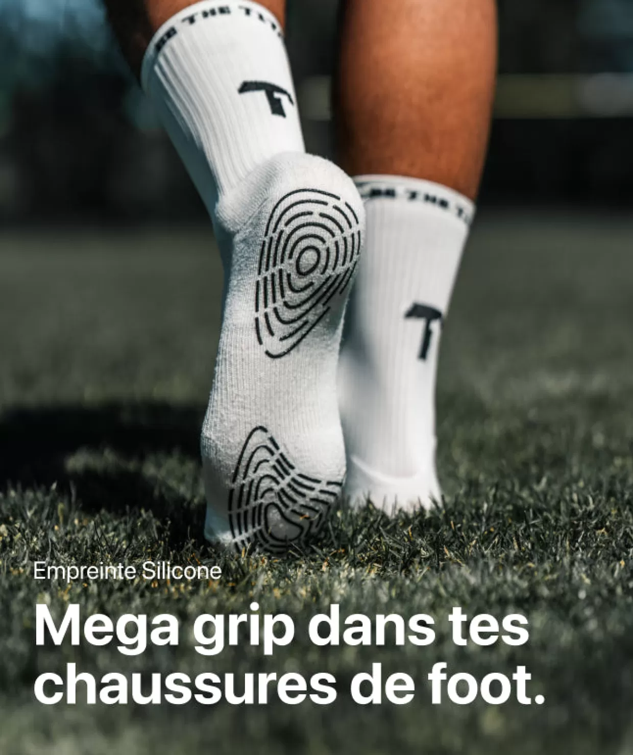 T1TAN Grip Socks - Blanc Fashion