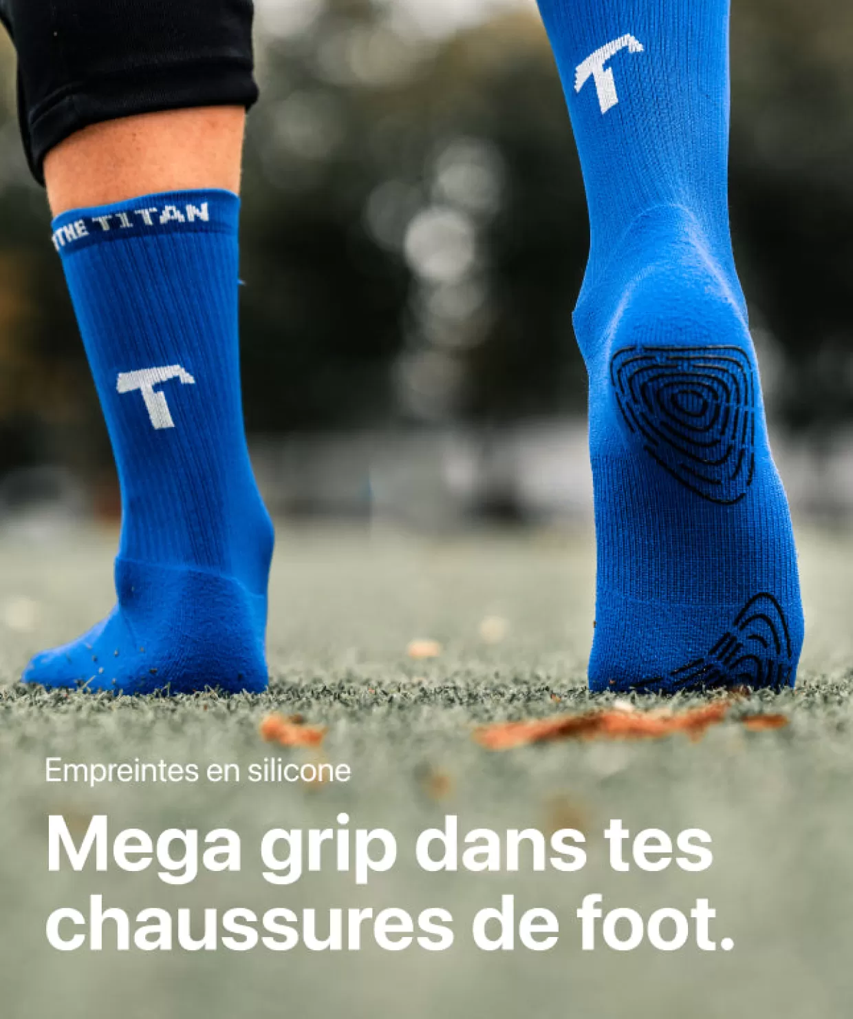 T1TAN Grip Socks - Bleu Cheap