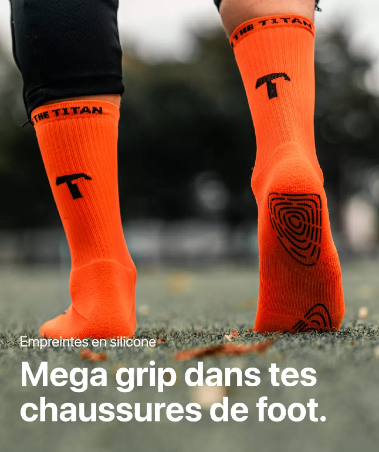T1TAN Grip Socks - Orange Clearance
