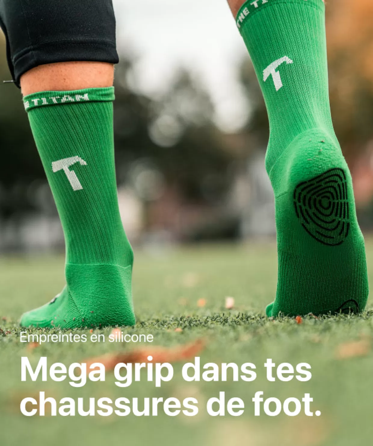 T1TAN Grip Socks - Vert Fashion